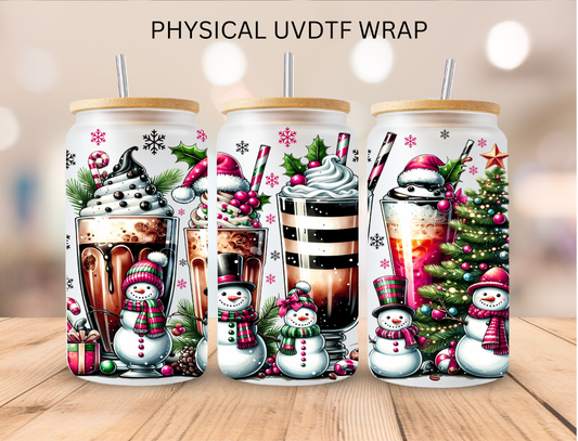 Christmas Ice-cream Sundays - 16 oz / 20 oz Libby UV DTF Wrap