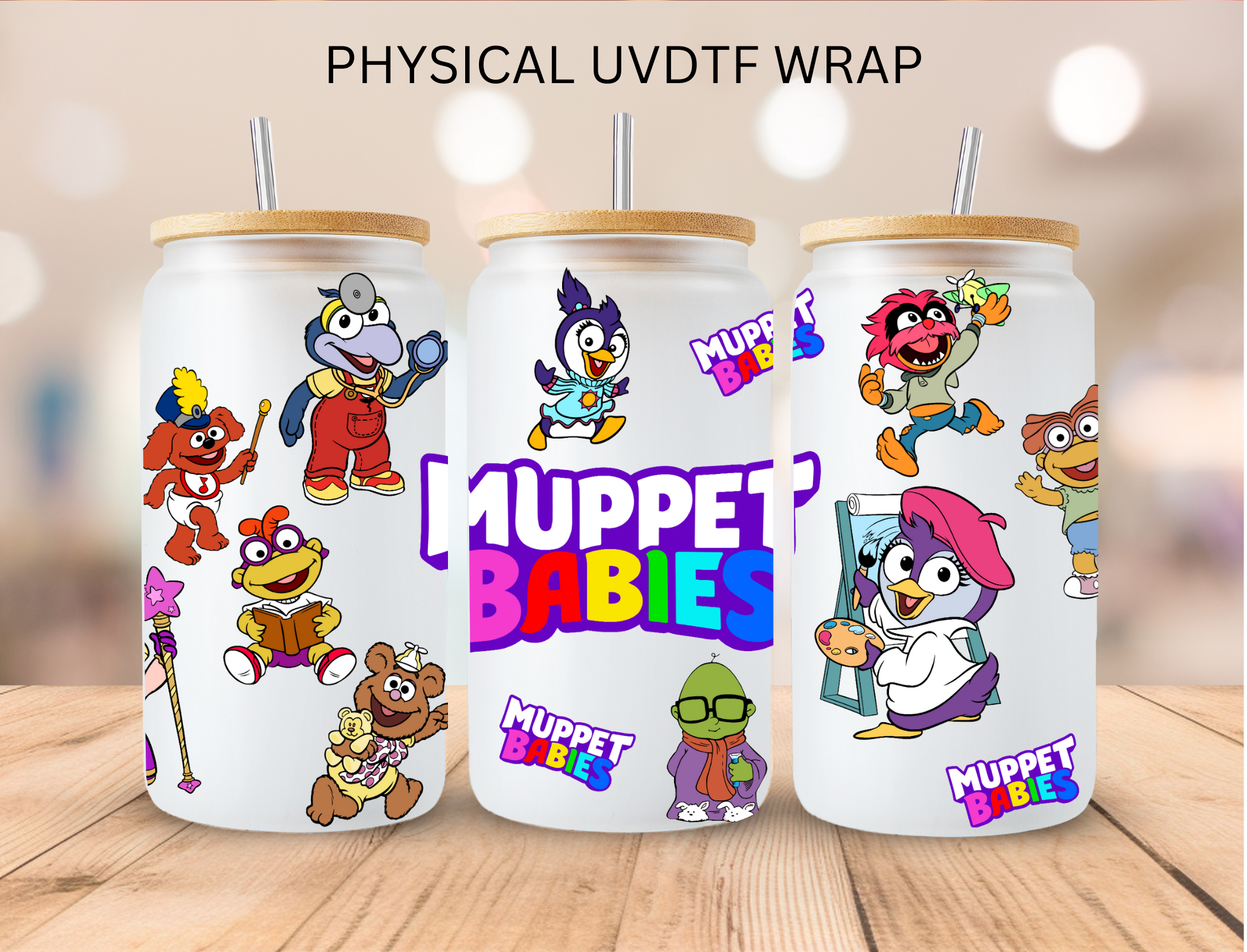 Muppet Babies - 16 oz / 20 oz Libby UV DTF – Southern Gem Creations