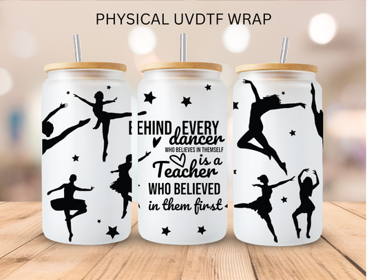 Ballerina Teacher - 16 oz / 20 oz Libby UV DTF Wrap