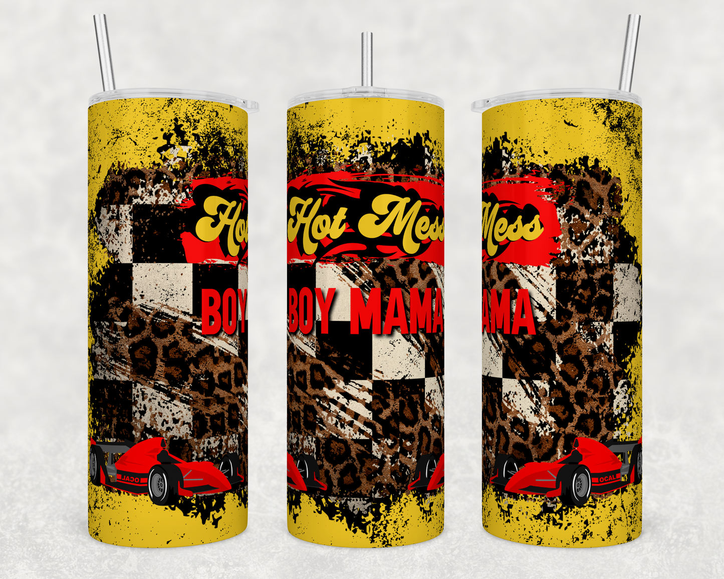 Hot Mess Boy Mom - Sublimation 20 oz tumbler