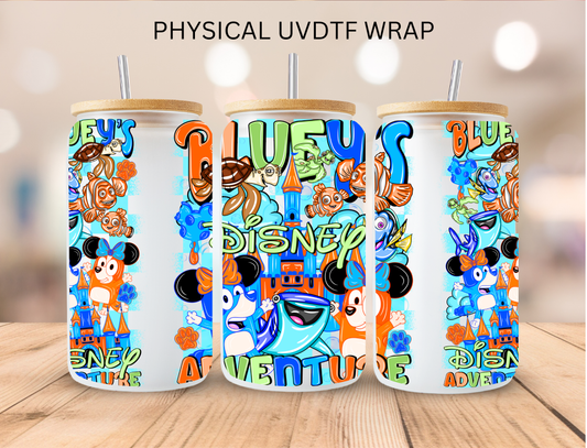 Bluey Adventure - 16 oz / 20 oz Libby UV DTF
