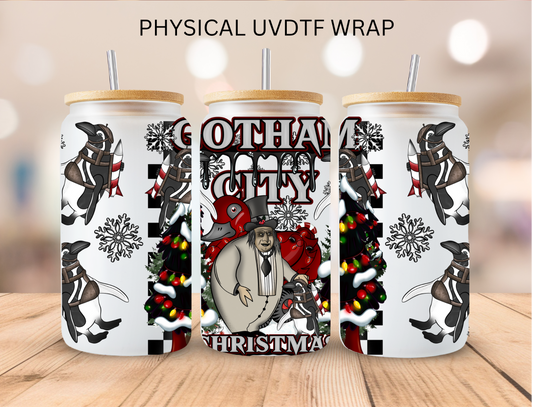 Gotham Christmas - 16 oz / 20 oz Libby UV DTF Wrap