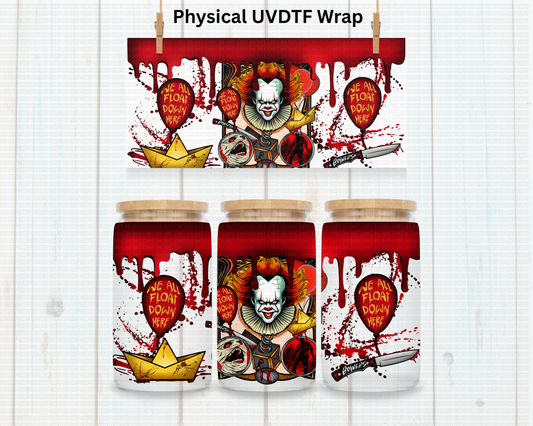 It We All Float Too Blood Drip - 16 oz / 20 oz Libby UV DTF