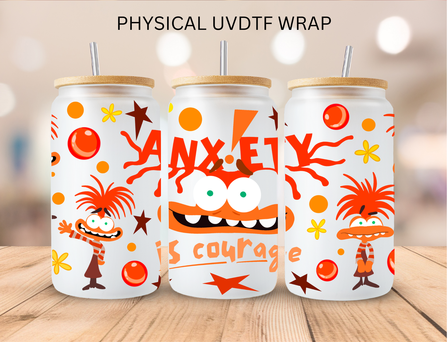 Emotions ANXIETY - 16 oz / 20 oz Libby UV DTF