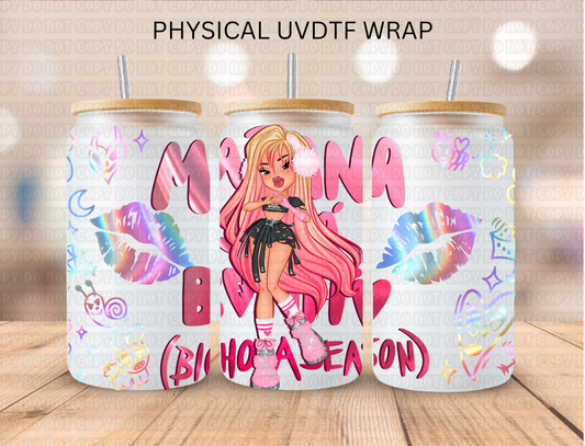 Karol G Holo Lips - 16 oz / 20 oz Libby UV DTF