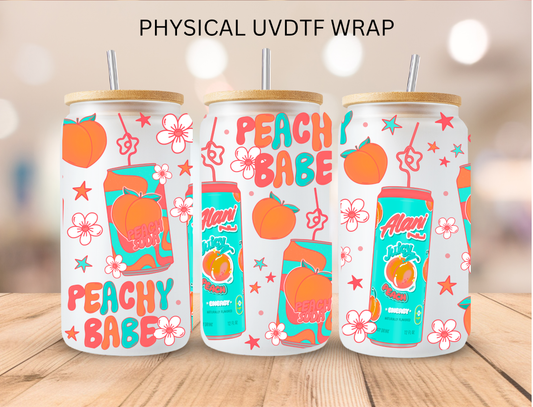 Peach Babe - 16 oz / 20 oz Libby UV DTF Wrap