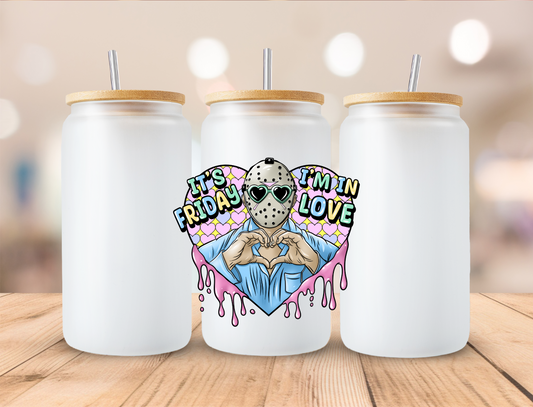 Valentines Horror It's Friday I'm In Love - UVDTF Decals EXCLUSIVE DESIGN
