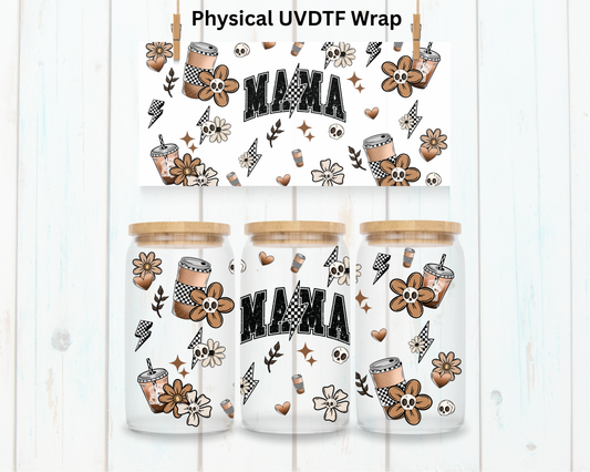 Retro Mama Coffee - 16 oz / 20 oz Libby UV DTF