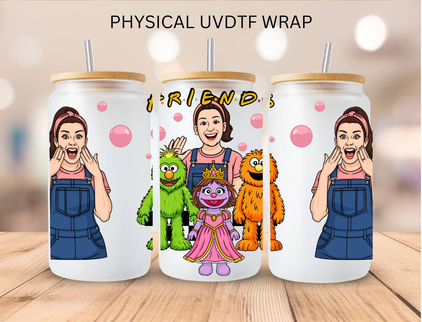 Rachel Friends - 16 oz / 20 oz Libby UV DTF