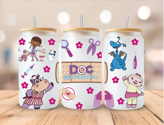 DOC Teddy Bear Doctor - 16 oz / 20 oz Libby UV DTF Wrap