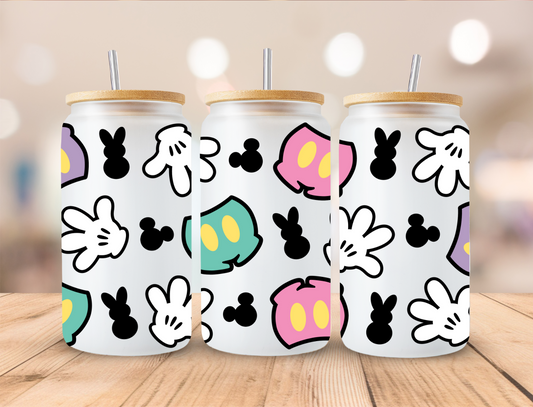 Mouse Pastel Easter - 16 oz / 20 oz Libby UV DTF Wrap