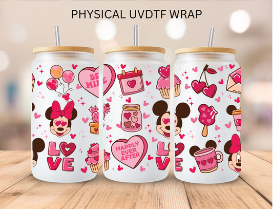 Valentines Mouse Love - 16 oz / 20 oz Libby UV DTF