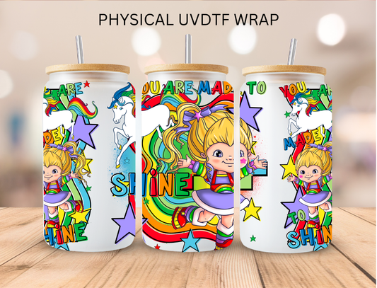 Rainbow Girl Stars - 16 oz / 20 oz Libby UV DTF