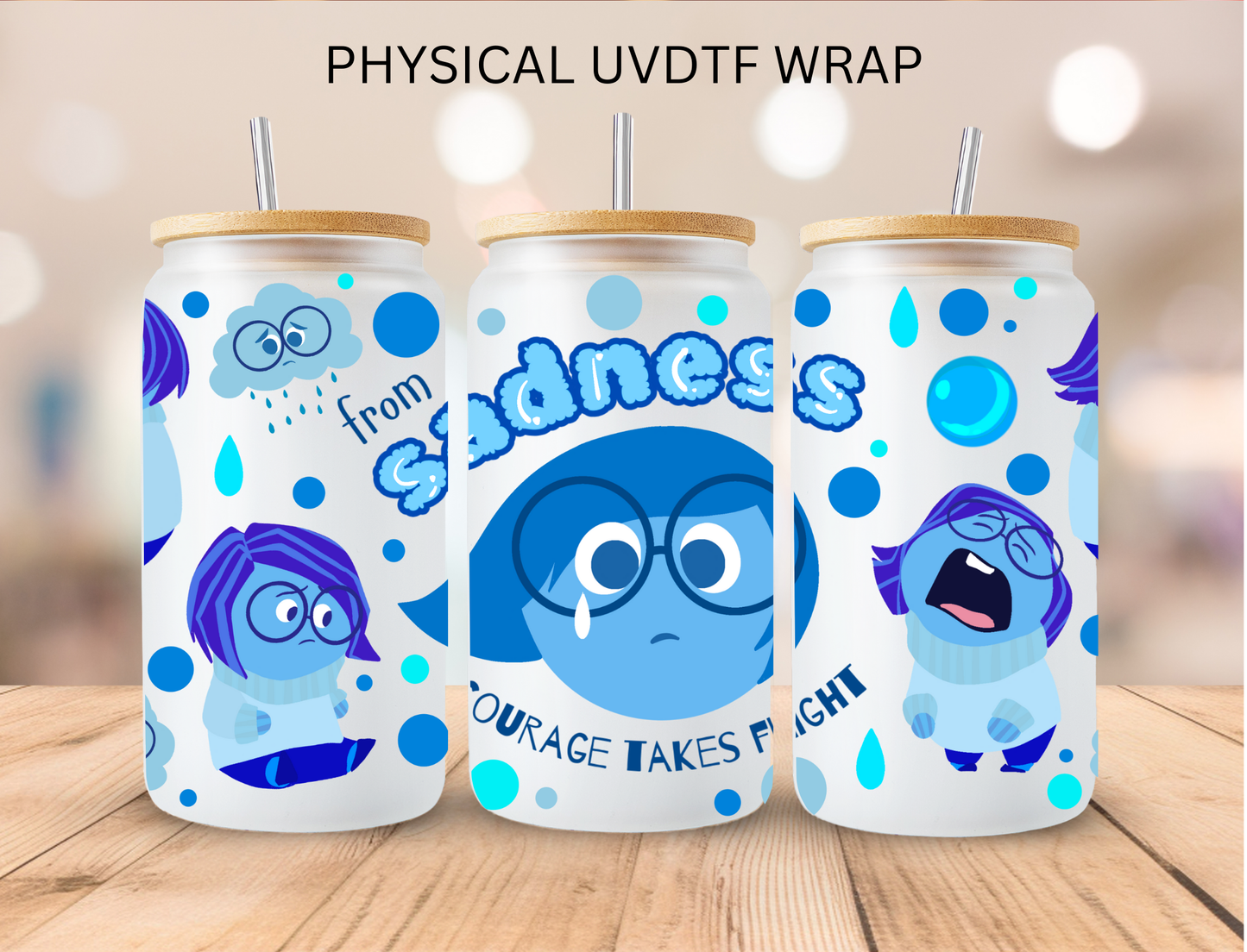 Emotions SADNESS - 16 oz / 20 oz Libby UV DTF