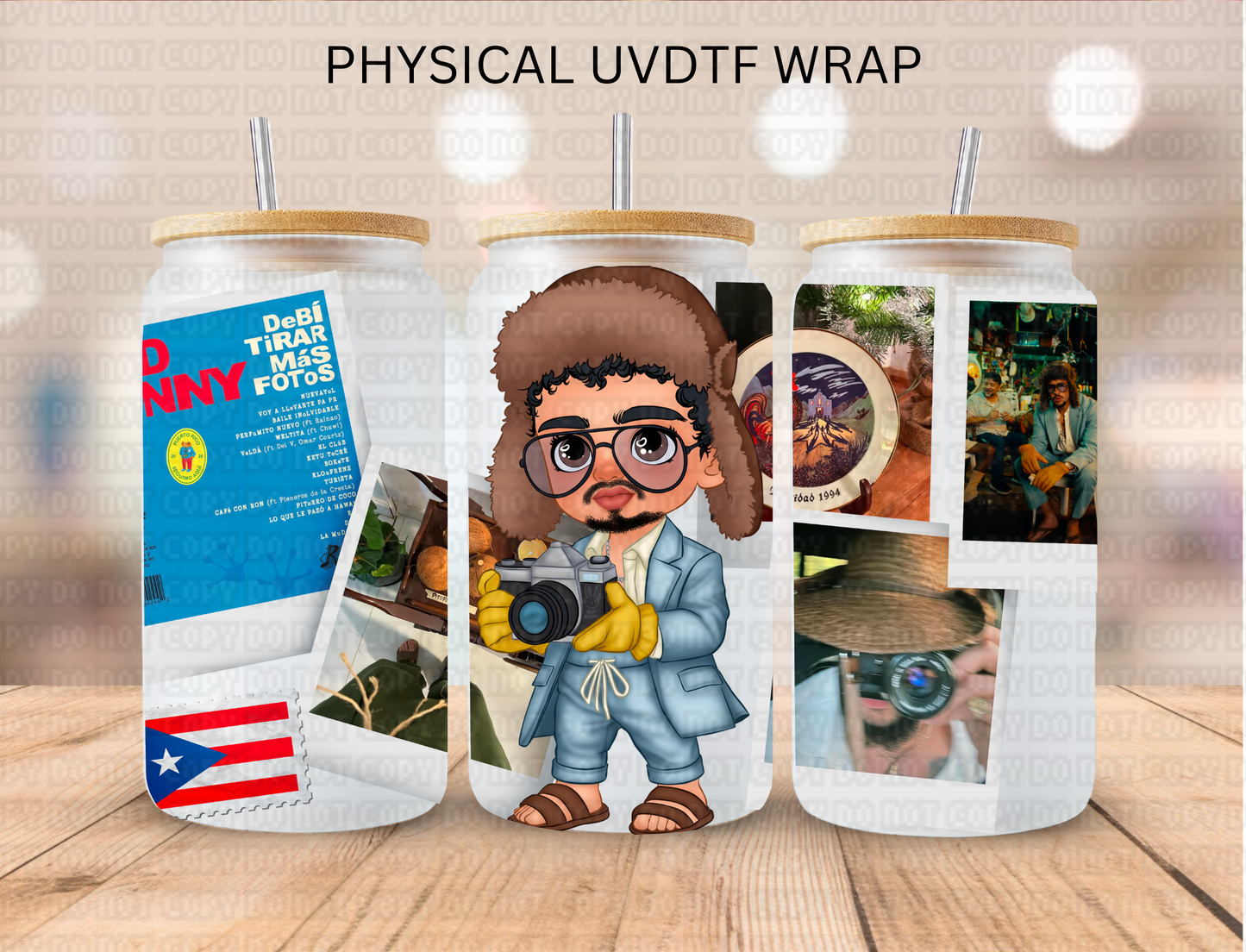 Bad Bunny - 16 oz / 20 oz Libby UV DTF