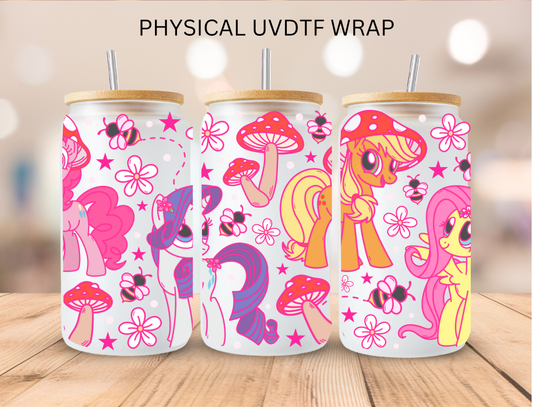 Mushroom Ponys - 16 oz / 20 oz Libby UV DTF Wrap