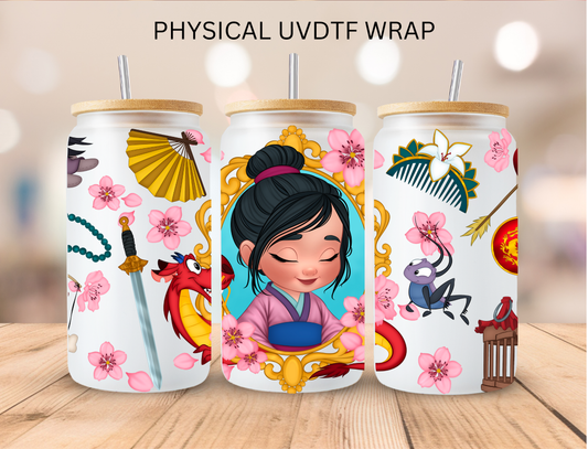 Bab Dragon Princess - 16 oz / 20 oz Libby UV DTF Wrap (Copy)