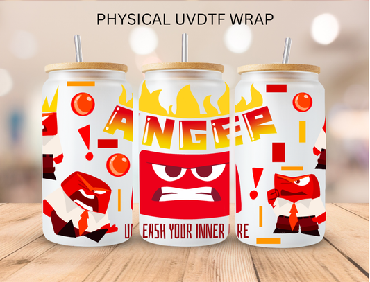 Emotions ANGER - 16 oz / 20 oz Libby UV DTF