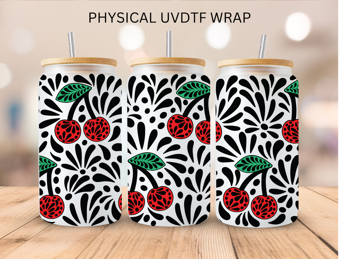 Black Cherry Talavera - 16 oz / 20 oz Libby UV DTF