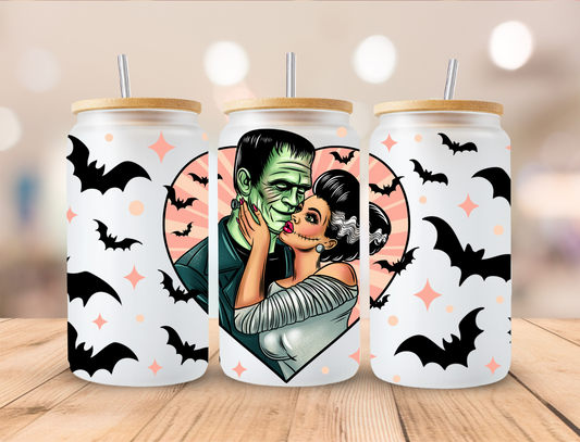 Frankenstein and Bride Valentine - Libby UV DTF Wrap EXCLUSIVE DESIGNED