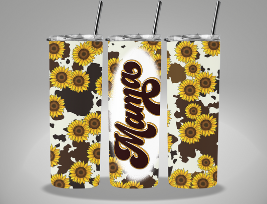 Mother's Day Sunflower Mama - 20oz Skinny Tumbler Wrap