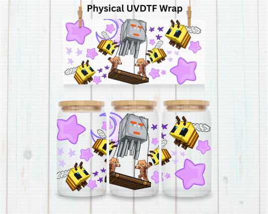 Mine Ghost (Purple)  - 16 oz / 20 oz Libby UV DTF