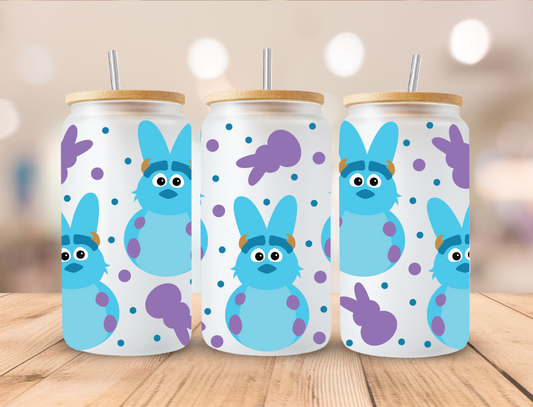 Monsters Sully Easter Bunnies - 16 oz / 20 oz Libby UV DTF Wrap
