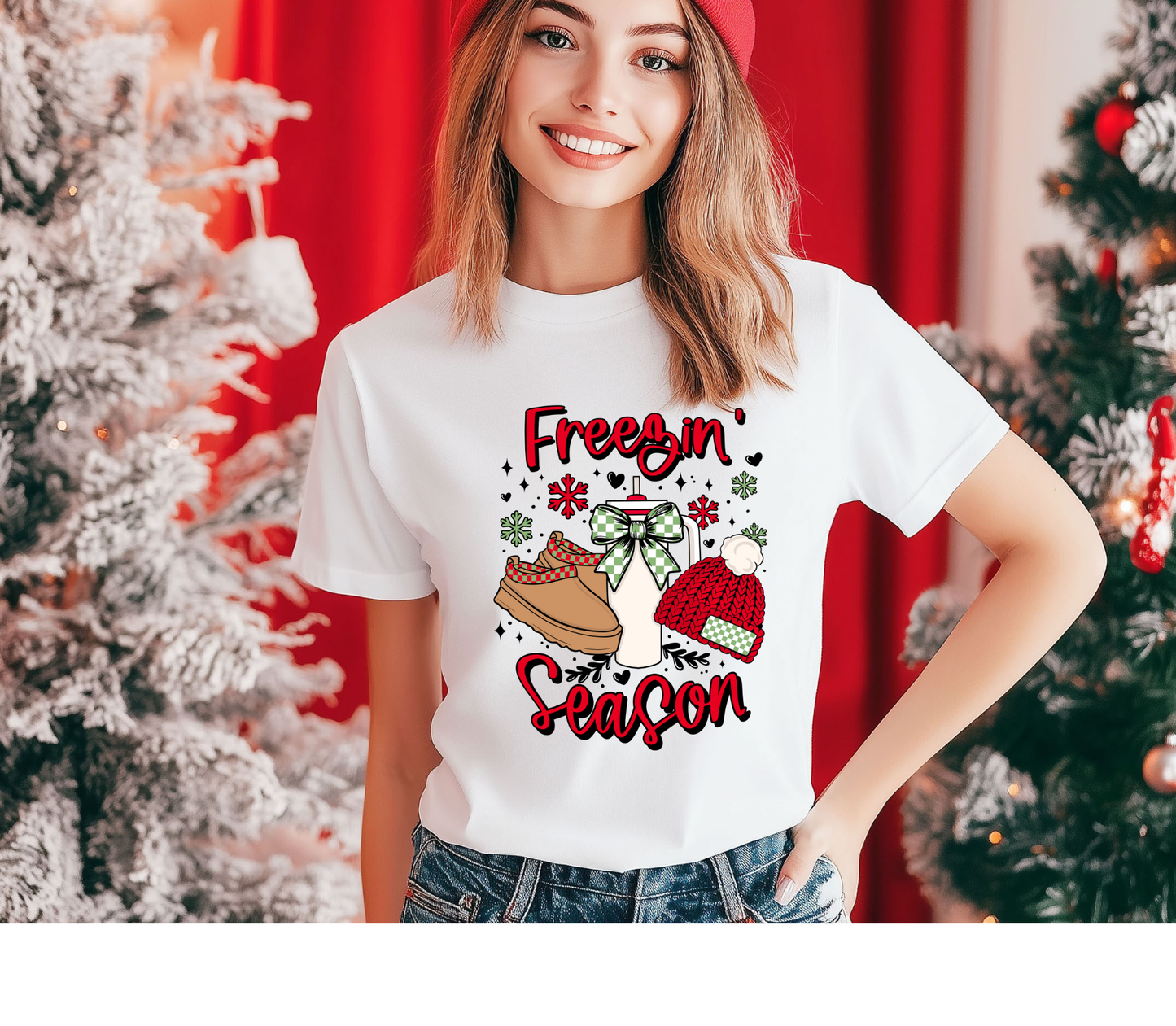 Christmas Freezin' Season - Adult DTF Print Transfer