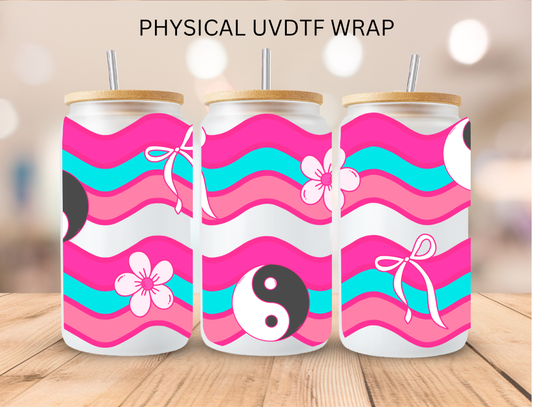 Colorful Yin Yang - 16 oz / 20 oz Libby UV DTF Wrap