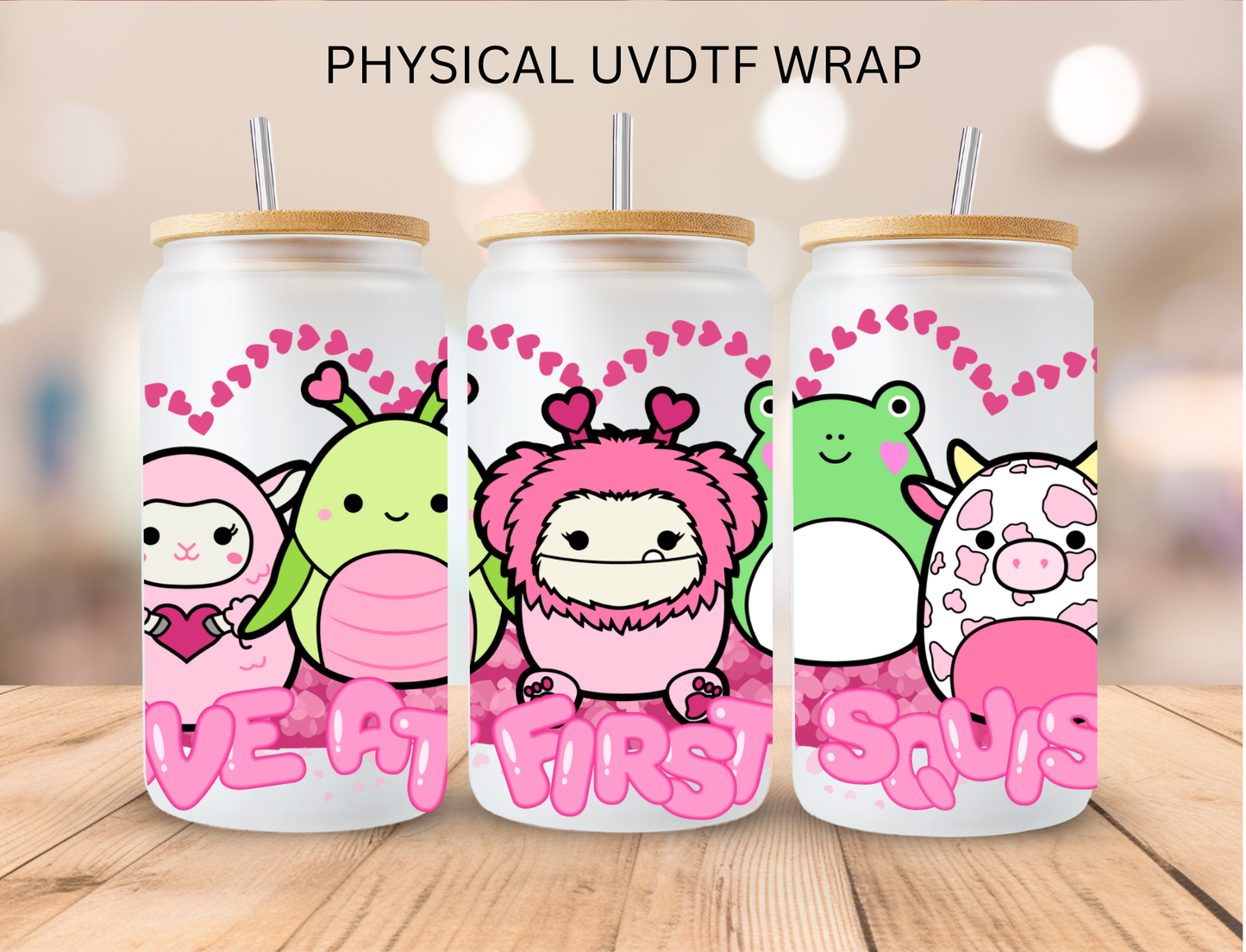 Valentines Squishmallow - 16 oz / 20 oz Libby UV DTF