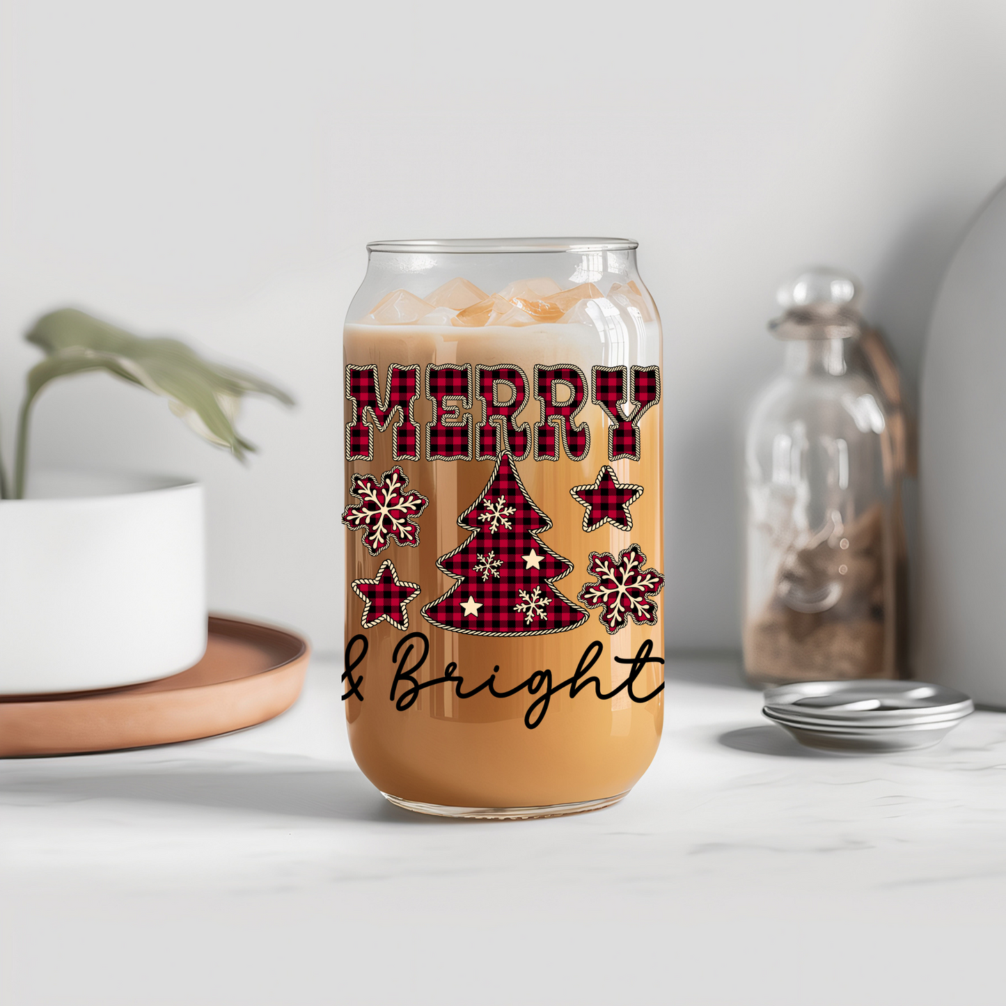 Christmas Merry And Bright - UVDTF decals