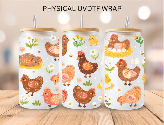 Chicken Aesthetic - 16 oz / 20 oz Libby UV DTF Wrap