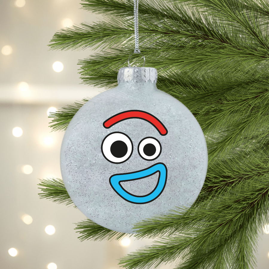 Fork Character Face UV DTF Christmas Ornament Decal