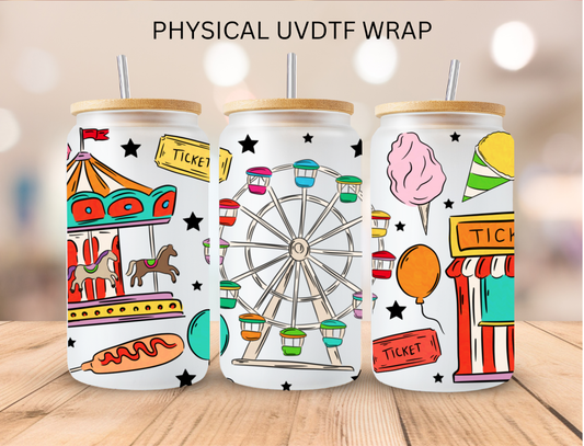Carnival Aesthetic - 16 oz / 20 oz Libby UV DTF Wrap