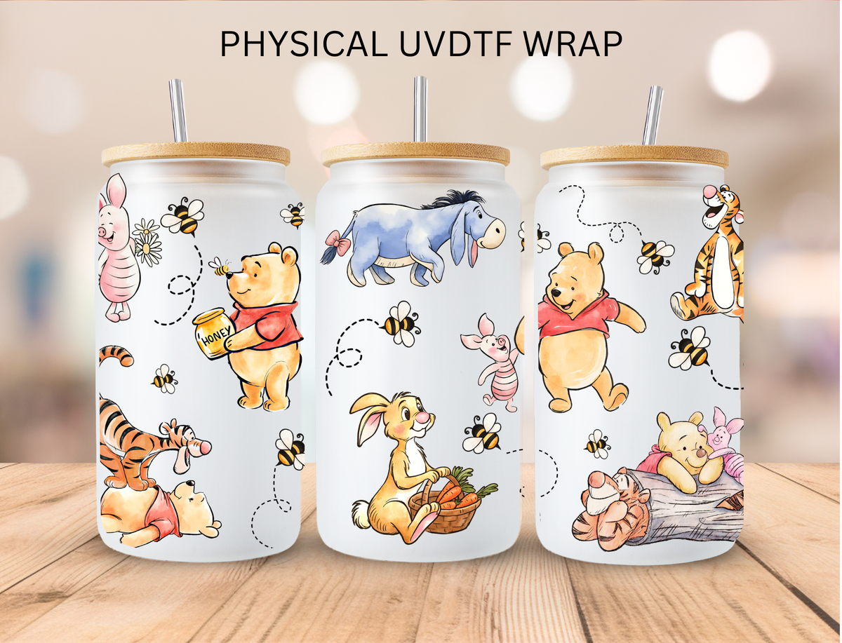 Hundred Acre Friends and Poo - 16 oz / 20 oz Libby UV DTF