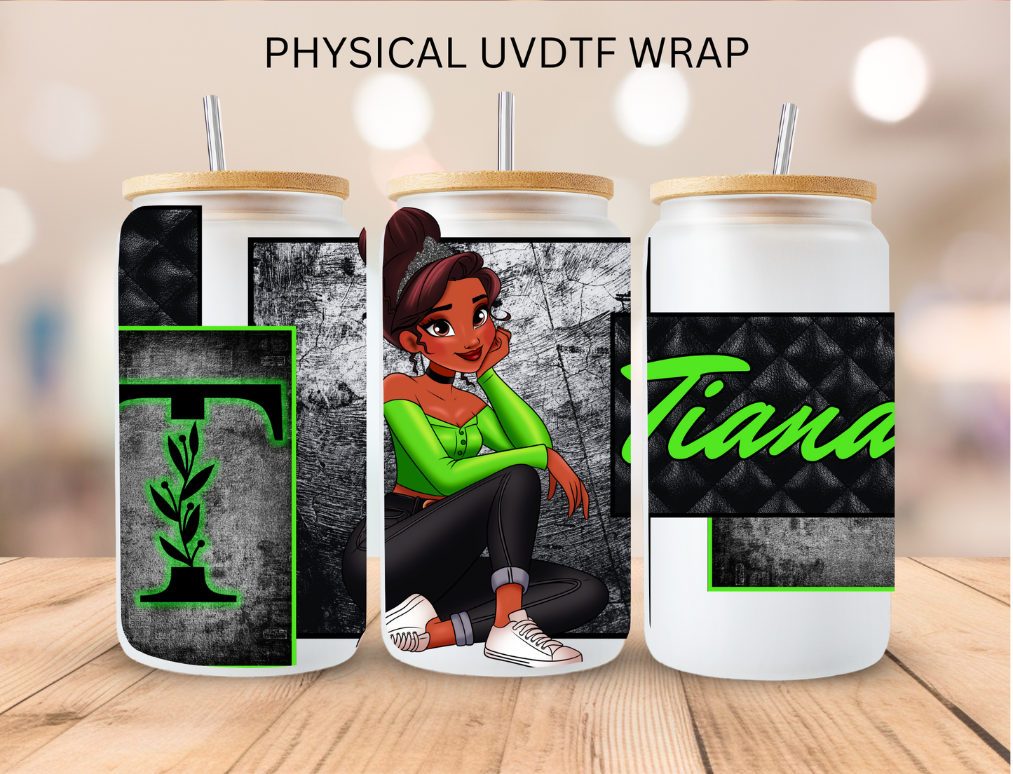 Floral Diet Coke - 16 oz / 20 oz Libby UV DTF