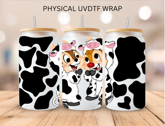 Chip n Dale Cow - 16 oz / 20 oz Libby UV DTF