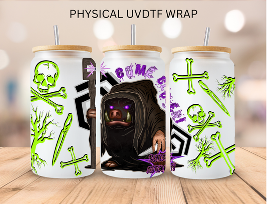 Mine Game Pig Villian - 16 oz / 20 oz Libby UV DTF Wrap