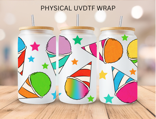 Snow Cones - 16 oz / 20 oz Libby UV DTF Wrap