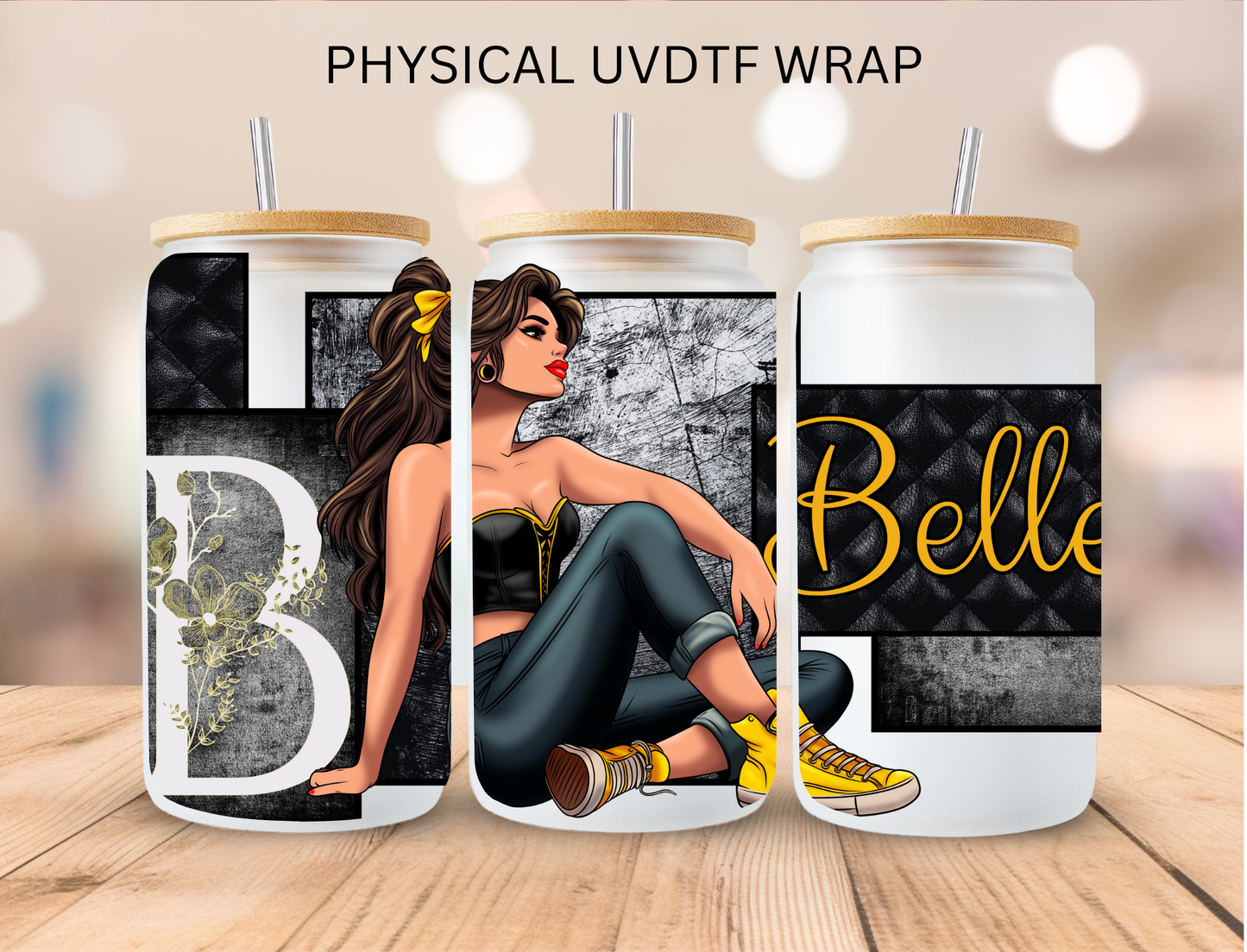 Floral Diet Coke - 16 oz / 20 oz Libby UV DTF