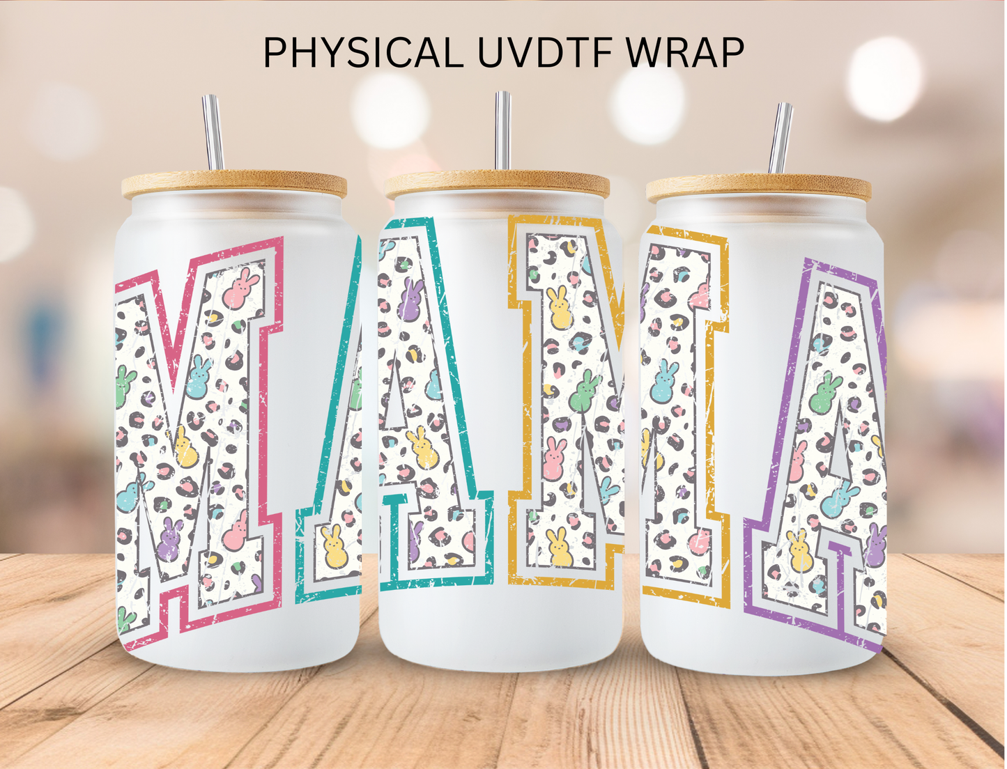 Easter Eggs MAMA - 16 oz / 20 oz Libby UV DTF