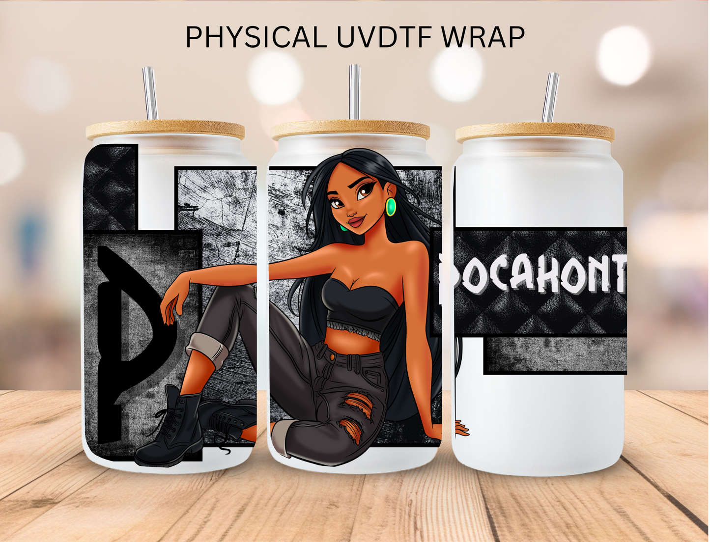 Floral Diet Coke - 16 oz / 20 oz Libby UV DTF