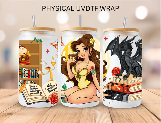 Beast Princess Bookish - 16 oz / 20 oz Libby UV DTF