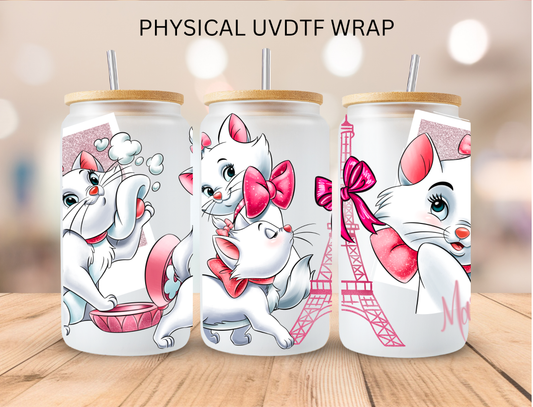Pink Cat - 16 oz / 20 oz Libby UV DTF