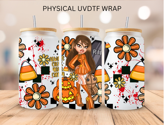 Brat Girl Candy Corn - 16 oz / 20 oz Libby UV DTF Wrap