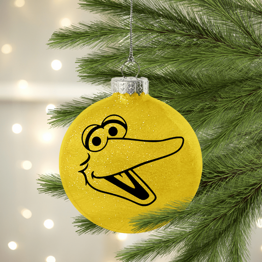 Yellow Bird UV DTF Christmas Ornament Decal