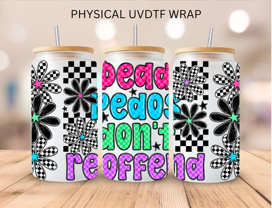 Dead Pedos - 16 oz / 20 oz Libby UV DTF Wrap