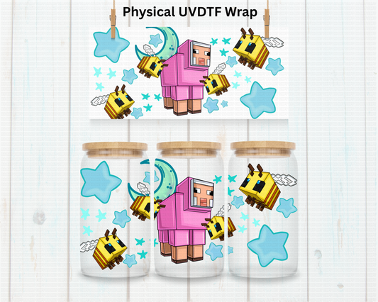 Mine Sheep (Blue) - 16 oz / 20 oz Libby UV DTF