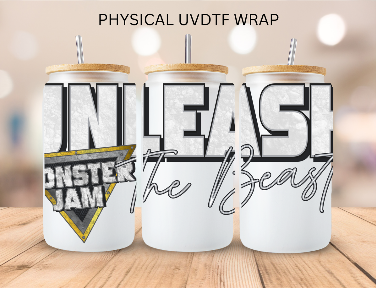 Monster Jam Unleash The Beast - 16 oz / 20 oz Libby UV DTF