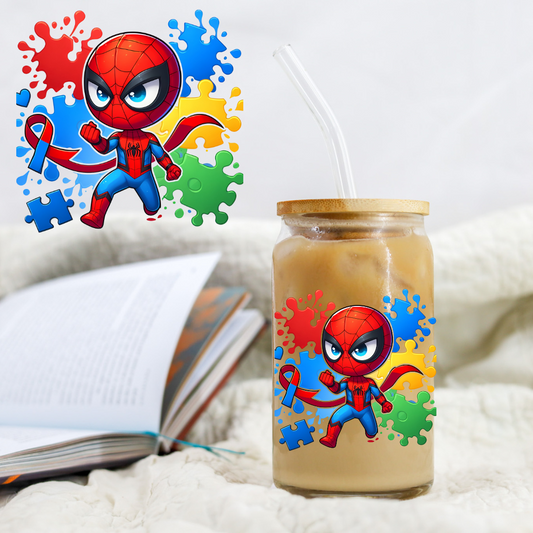 Autism Spider Hero - UV DTF Libby Decal